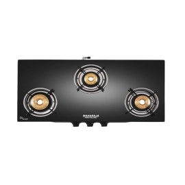 Maharaja Whiteline Solana 3 Burner Gas Cooktop, Black