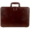Hyatt Leather Accessories Natural Leather Briefcase for Men 24 liters Capacity (Italian Brown)