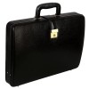 Hyatt Leather Accessories Natural Leather Briefcase for Men 24 liters Capacity (Black)