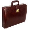 Hyatt Leather Accessories Natural Leather Briefcase for Men 24 liters Capacity (Brown)