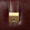 Hyatt Leather Accessories Natural Leather Briefcase for Men 24 liters Capacity (Brown)