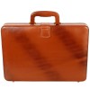 Hyatt Leather Accessories Natural Leather Briefcase for Men 24 liters Capacity (Tan)
