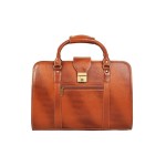 Hyatt Leather Accessories 24 Litres Leather Laptop Briefcase Bag for Men Office (Tan)