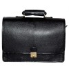 Hyatt Leather Accessories 16 Inch Leather Briefcases Laptop Office Bags for men (Black)
