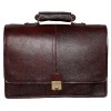 Hyatt Leather Accessories 16 Inch Leather Briefcases Laptop Office Bags for men (Brown)