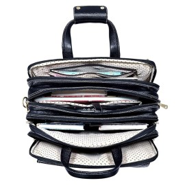 Hyatt Leather Accessories 16 Ltrs 30.50 cm Office Bag (Black)
