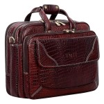 Hyatt Leather Accessories 16 Ltrs 30.50 cm Office Bag (Choco Brown)