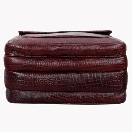 Hyatt Leather Accessories 16 Ltrs 30.50 cm Office Bag (Choco Brown)