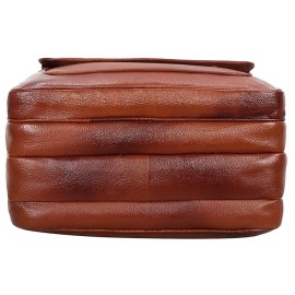 Hyatt Leather Accessories 16 Ltrs 30.50 cm Office Bag (Tan)