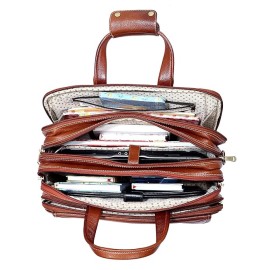 Hyatt Leather Accessories 16 Ltrs 30.50 cm Office Bag (Tan)