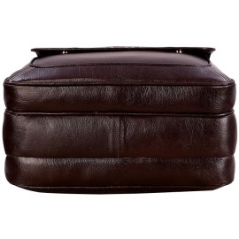 Hyatt Leather Accessories 16 Ltrs 30.50 cm Office Bag (Brown Italian)