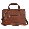 Hyatt Leather Accessories 16 Inch Full Grain Natural Leather Laptop Messenger & Shoulder Bags For Men Laptop Compartment