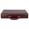 Hyatt Leather Accessories 17 Inch Men's Leather Briefcases Office Bags With Side Combination Lock (Choco Brown)