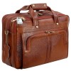 Hyatt Leather Accessories 16 Inch Full Grain Natural Leather Laptop Messenger & Shoulder Bags For Men 24 Litres Capacity Upto16 inch Laptop Compartment (Tan)