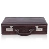 Hyatt Leather Accessories 18 Inch Expandable Men's Leather Briefcases Office Bags (Choco Brown)