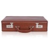Hyatt Leather Accessories 18 Inch Expandable Men's Leather Briefcases Office Bags (Tan)