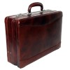 Hyatt Leather Accessories 18 Inch Expandable Men's Leather Briefcases Office Bags (Italian Brown)