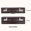 Hyatt Leather Accessories 18 Inch Expandable Men's Leather Briefcases Office Bags (Italian Brown)