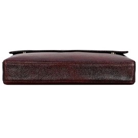 Hyatt Leather Accessories Full Grain Natural Leather Laptop MacBook Air Pro Briefcase Messenger Shoulder Bags For Men And Women Office Use Branded & Stylish (Brown)