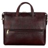 Hyatt Leather Accessories Full Grain Natural Leather Laptop MacBook Air Pro Briefcase Messenger Shoulder Bags For Men And Women Office Use Branded & Stylish (Brown)