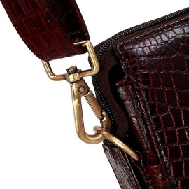 Hyatt Leather Accessories Full Grain Natural Leather Laptop MacBook Air Pro Briefcase Messenger Shoulder Bags For Men And Women Office Use Branded & Stylish (Choco Brown)