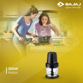 Bajaj 800 ml Chop Pro Chopper with Whisking Blade(Black,Small,300 Watts)