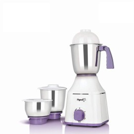 Pigeon Star Mixer Grinder 550 Mixer Grinder (3 Jars, White, Purple)