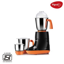 Pigeon Egnite 750-Watt Mixer Grinder with 3 Stainless Steel Jars for dry grinding, wet grinding and making chutney