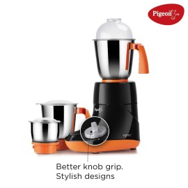 Pigeon Egnite 750-Watt Mixer Grinder with 3 Stainless Steel Jars for dry grinding, wet grinding and making chutney