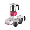 Crompton DS51 PLUS 500 W Mixer Grinder, 3 Jars, White & Pink