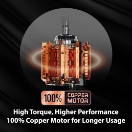 Crompton Duroelite 1000 watts 3 jar Mixer Grinder, 100% copper motor, Ball bearing, Metal jar base, LED speed indicator, Lid lock design, Black & White