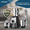Bajaj Military Series Evoque 4 Jar 1000 Watts Mixer Grinder 3-Speed Control With Pulse Effect Mixie 2 Years Warranty Jet Black, Polypropylene