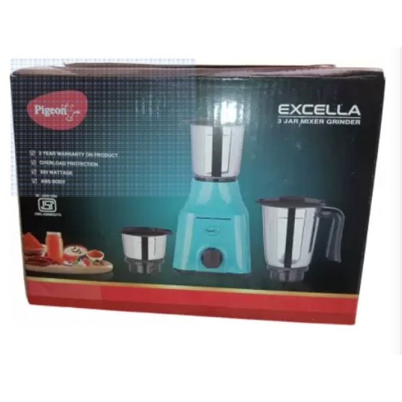 Pigeon Excella Mixer Grinder 3 Jars - 550W