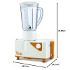 Bajaj Neo Jx4 450-Watt Juicer Mixer Grinder With 2 Jars (White/Orange), 450 Watt