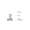 Bajaj Ninja Series Carve 750 Mixer Grinder (3 Jars, White & Purple)