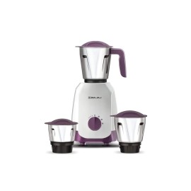 BajajJ Ninja Series Carve 750 Mixer Grinder (3 Jars, White & Purple)