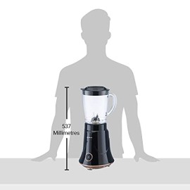 Bajaj NX-01 300W Mixer Grinder For Kitchen Bullet Mixer Grinder With Powerful Titan Motor & Nutri-Pro Feature 3 Unbreakable Multipurpose Tranparent Jars 2 Year Warranty,Black & Copper