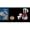Crompton Questa Mixer Grinder 500 W (3 Jars, Red & White)