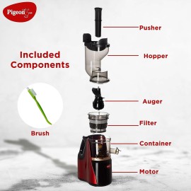 Pigeon Slow Cold Press Juicer 150 Watts(100% Copper Motor with 2 year warranty)