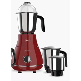 Pigeon Femme 750 Mixer Grinder (3 Jars, Red)