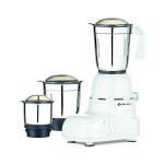 Bajaj Plastic Steel Glory 500 Watts Mixer Grinder with 3 Jars (White)