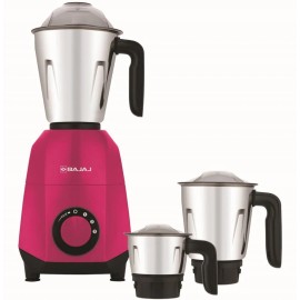 Bajaj Ninja Series Quartz 750 W Mixer Grinder 3 Jars, Garnet Pink