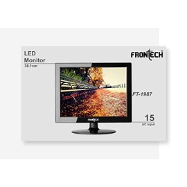 Frontech FT-1987 15 Inch Square LED 1024 x 768 Pixel Monitor, Black (VGA)