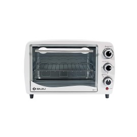 Bajaj 1603T Oven Toaster Grill (Otg) With Baking & Grilling Accessories, Oven For Kitchen With Transparent Glass Door, 2 Year Warranty, White, 1200 Watts, 16 liter