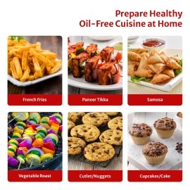 Pigeon Air Fryer Oven 25L 2-in-1 Appliance (OTG + Airfryer) 1400 Watts Air Fry, Bake, Broil, Toast, Defrost (Black) Without Rotisserie Pigeon Air Fryer Oven 25L 2-in-1 Appliance (OTG + Airfryer) 1400 Watts Air Fry, Bake, Broil, Toast, Defrost (Black) Without Rotisserie