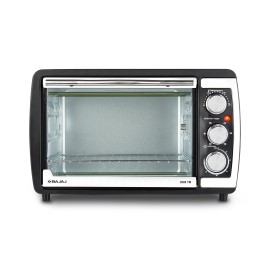 Bajaj 2000TM 20Litre Oven Toaster Griller (20L OTG) 1400W Oven For Kitchen Grilling, Baking, Toasting & Rotisserie Transparent Glass Door Temperature & Timer Control 2-Yr Warranty By Bajaj, Black
