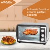 Bajaj 2000TM 20Litre Oven Toaster Griller (20L OTG) 1400W Oven For Kitchen Grilling, Baking, Toasting & Rotisserie Transparent Glass Door Temperature & Timer Control 2-Yr Warranty By Bajaj, Black