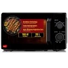 Pigeon 20L Nano Wave Solo Microwave Oven | 700 Watts | 5 power levels (Re-Heat, Pop, Cook, Steam, Defrost - SKSMWO20L) Black