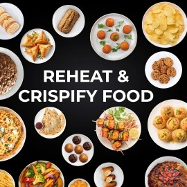 Pigeon 20L Nano Wave Solo Microwave Oven | 700 Watts | 5 power levels (Re-Heat, Pop, Cook, Steam, Defrost - SKSMWO20L) Black