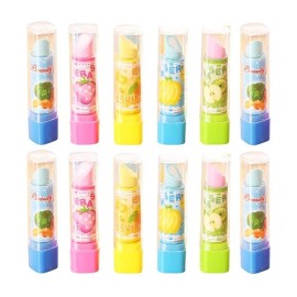 (36 Pcs) Lipstick Shape Eraser